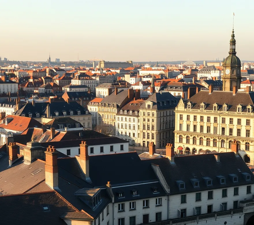 Quais et toits de Bordeaux en Gironde